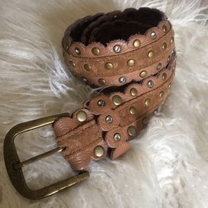 Anthropologie Cognac leather belt